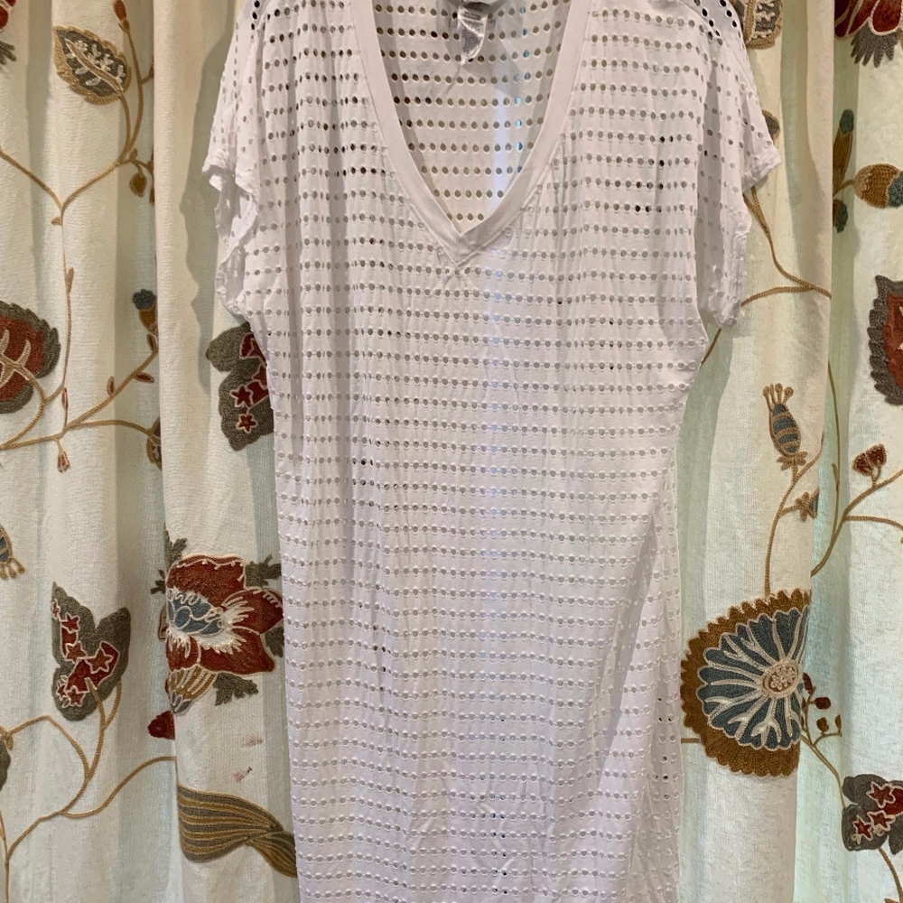 White See Through Swim Suit Coverup